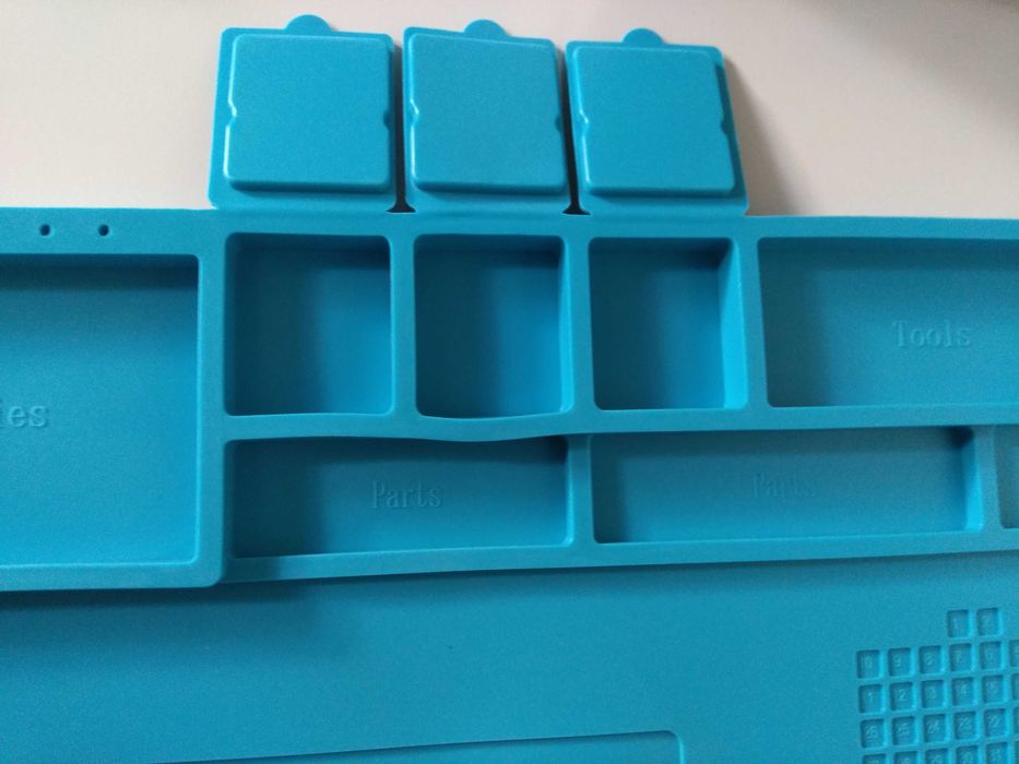 Tapete almofada de silicone para pequenas reparações, solda