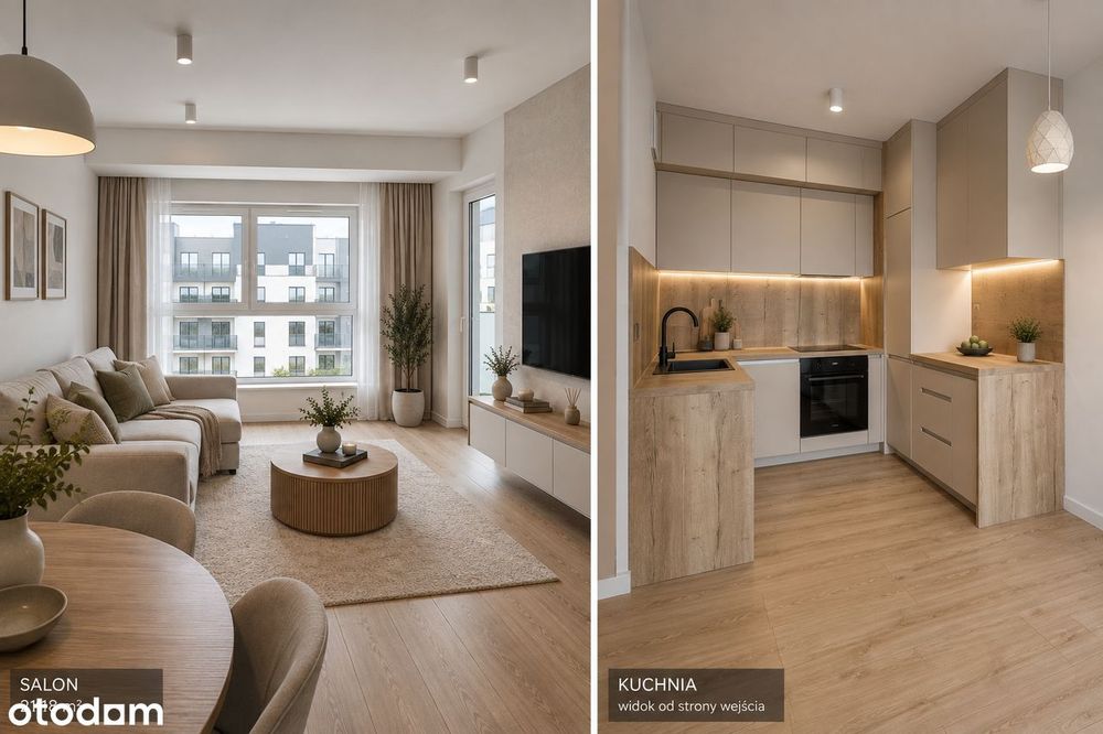 2 pokoje | 38,76 m² | 4 piętro | balkon | NOWE - ATAL | Naramowice