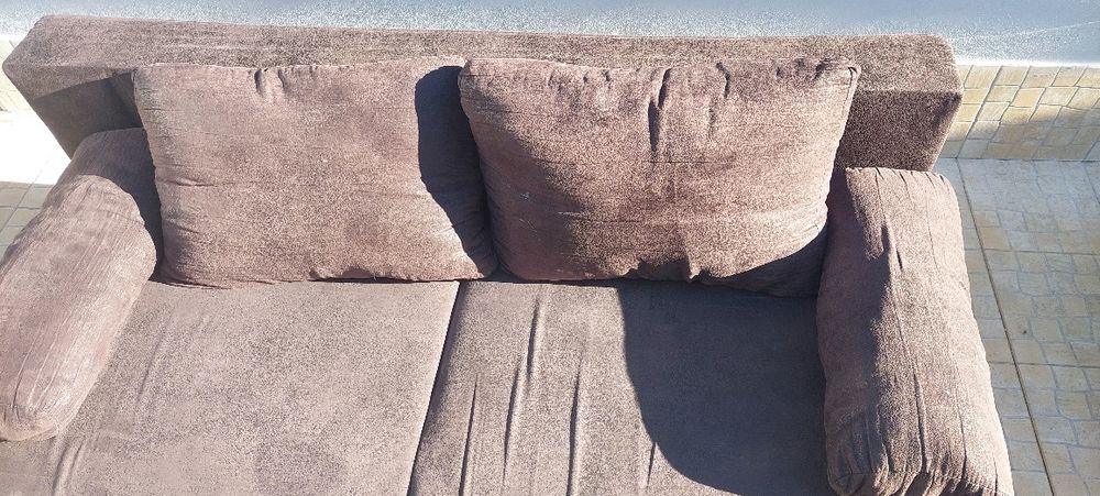 Sofá Preto Tipo Veludo