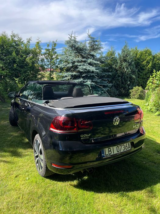 VW Golf Cabrio 2.0 TDI 2014 – Xenon skrętny, grzane fotele, automat dach, zadbany