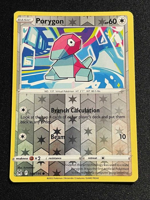 Pokémon Card Porygon 140/196 Lost Origin