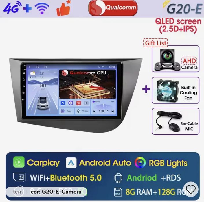 Radio Android Seat Leon 1p 8 gb RAM/ 128 ROM