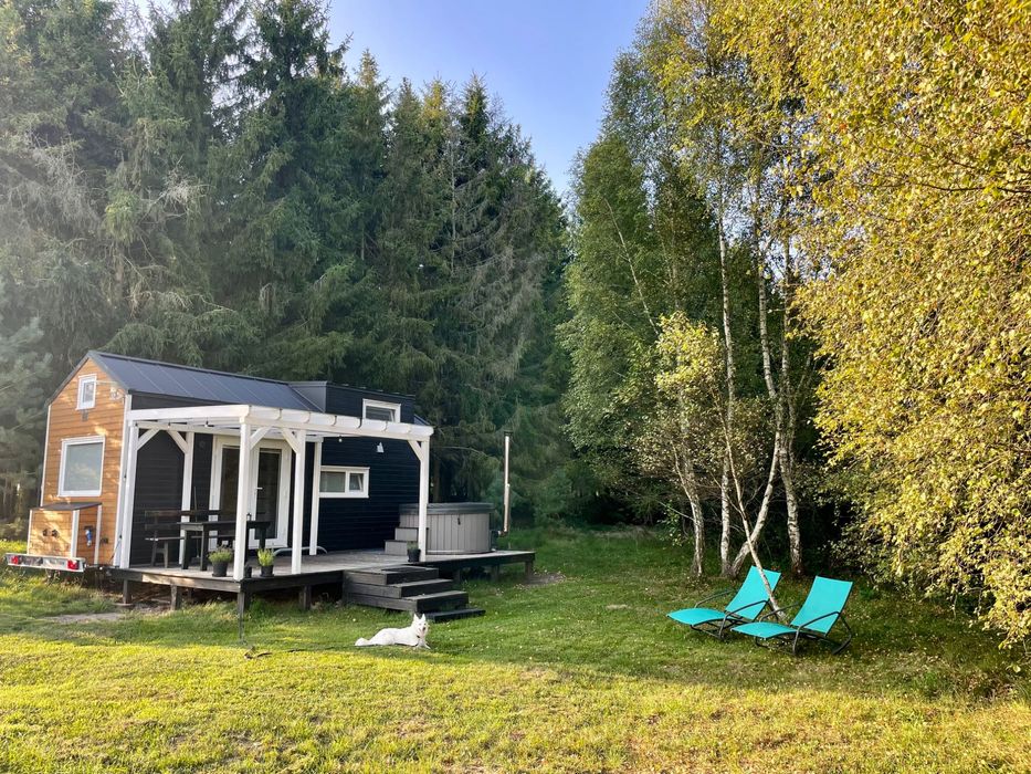 Romantyczny domek w lesie na wynajem / Prywatna balia/ Bory Tucholskie