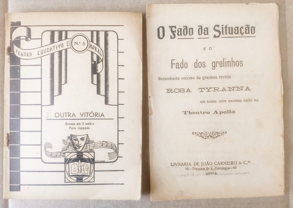 TEATRO - Opúsculos e Livros de Teatro