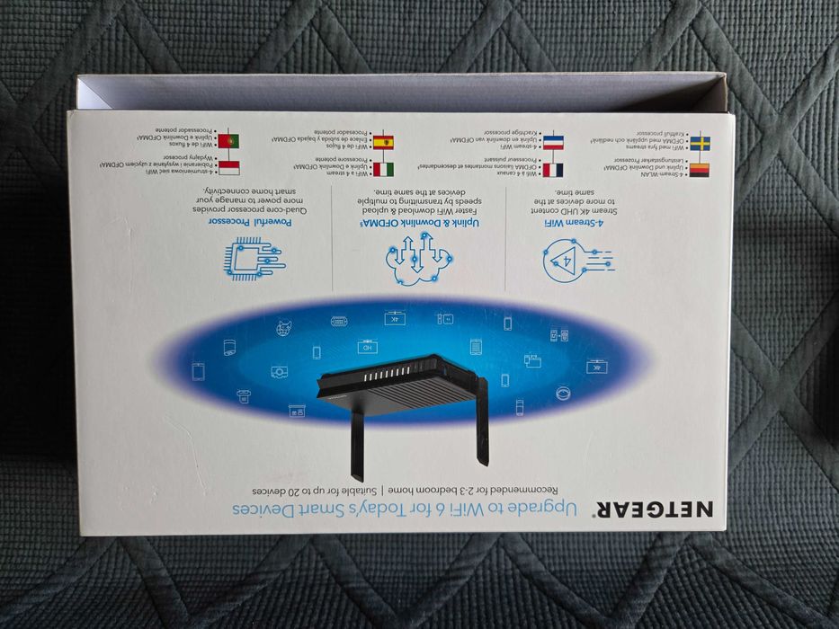 Netgear Nighthawk Router RAX20 AX1800 Dual Band WiFi 6 USB