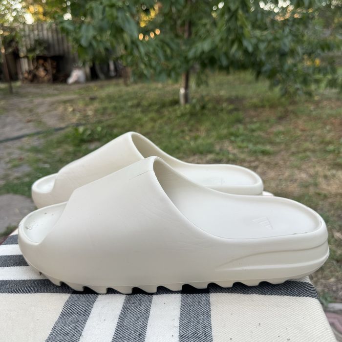 Тапочки, шлепанцы Adidas Yeezy Slide Beige, 47-48 размер, Оригинал, Тапки Сланцы Шльопанці