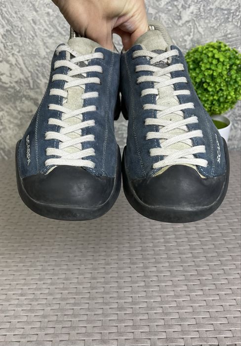 Scarpa кроссовки полуботинки 44 размер кожаные трекинговые синие