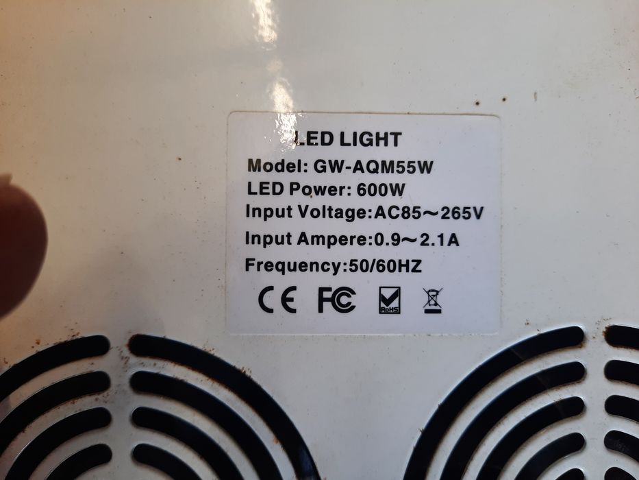Conjunto 2 luzes led crescimento plantas + filtro