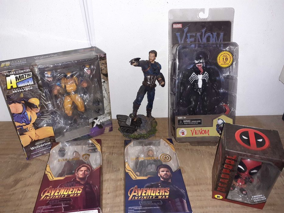 Figuras Wolverine Captain América Deadpool Venom ...
