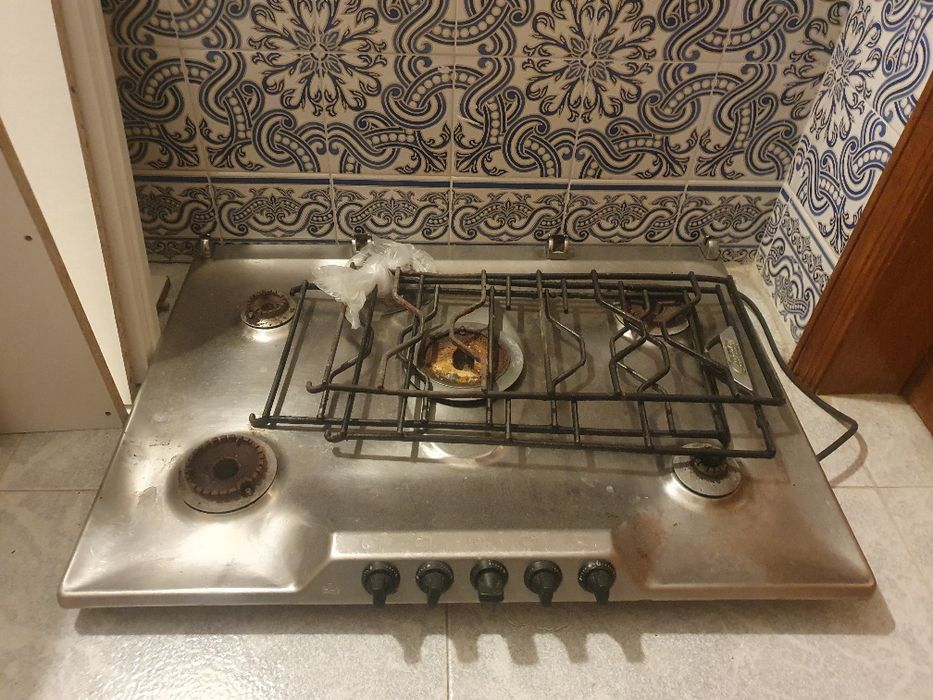 Placa fogão Candy a gás com 4 bicos