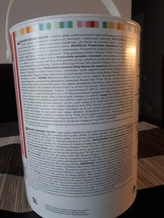 Farba lateksowa szara 5L