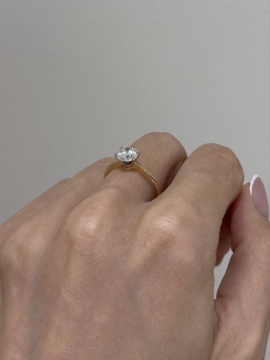 Pierścionek z diamentem 1 ct VS1 D, brylantem, certyfikat IGI