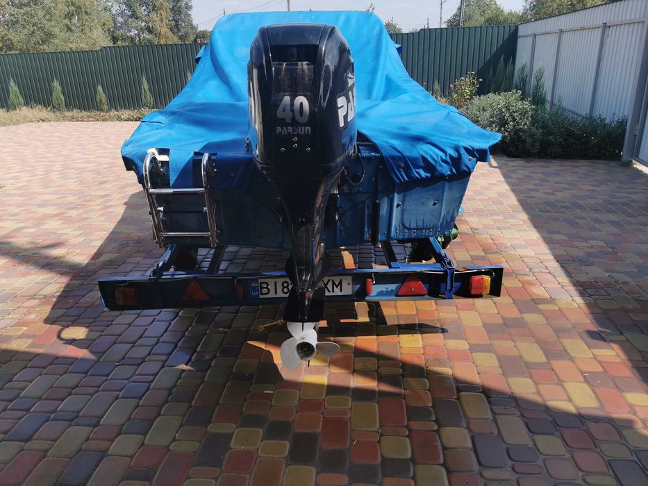 Комплект ЧовенПрогрес 2 м + мотор Parsun 40 + лафет.