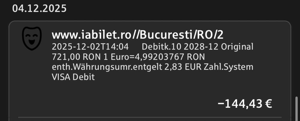 Продам білети на Макса Коржа в Бухаресті 2 шт.