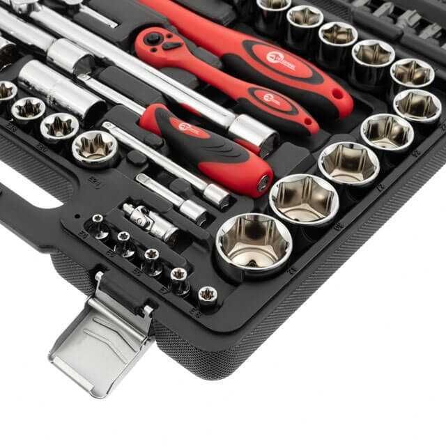 Набір інструментів Cr-V 1/2", 1/4", 108 од. INTERTOOL ET-6108. Новий.