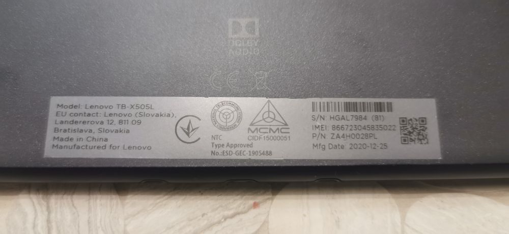 Tablet Lenovo tab M10 HD