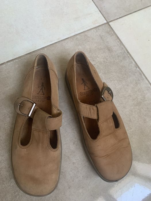 100% натуральні нубукові ортопедичні туфлі мокасини Ganter р.38(24 см)