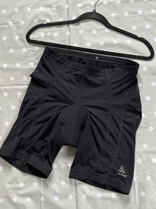 Löffler spodenki szorty na rower czarne L/XL z logo