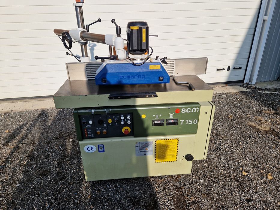 Frezarka dolnowrzecionowa SCM T 150 WYCHYŁ WRZECIONA 4 rolkowy posów