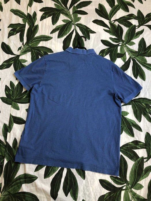 Hugo Boss поло оригинал с принтом синий размер L