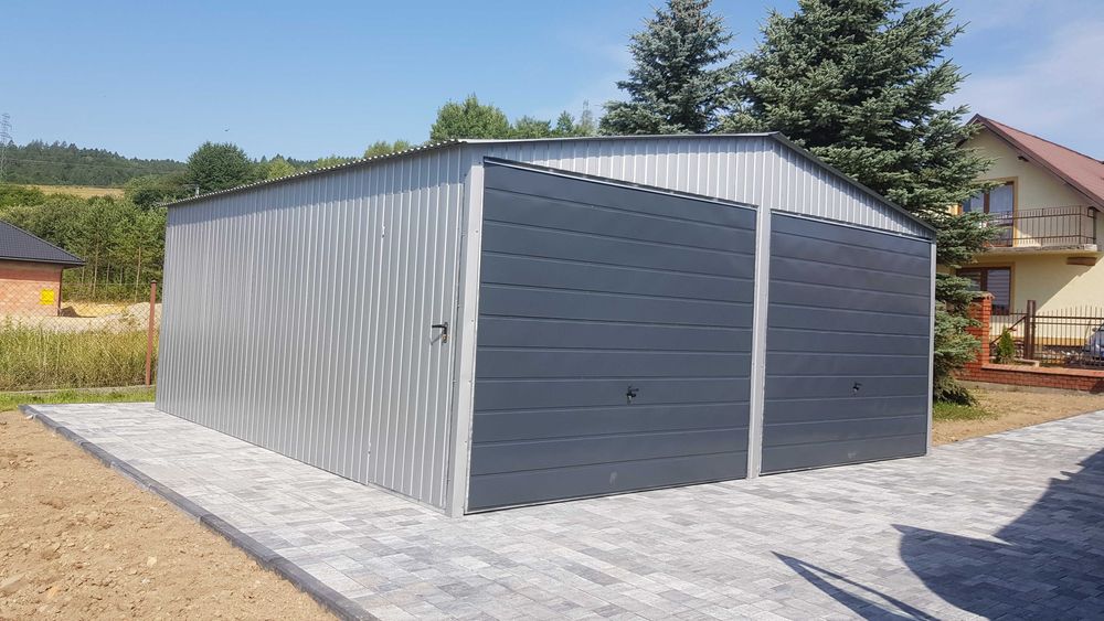 garaż blaszany 6x6 kolor