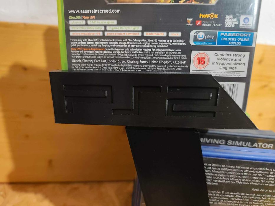 Suporte para os Jogos de PS2 Sony Playstation 2 (capacidade de 20 jogos!)