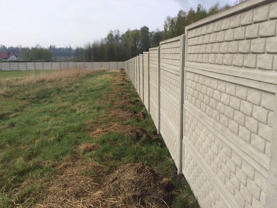 PRODUCENT POLECA ogrodzenie betonowe, płot betonowy o wys. 2 m