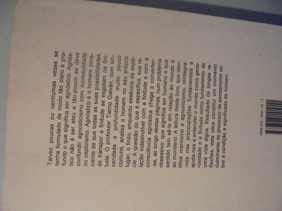 Gálvan (Henrique Tierno);O Que é ser Agnóstico