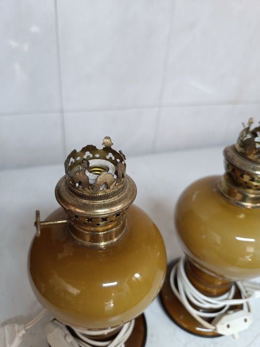 Candeeiros de mesa em vidro