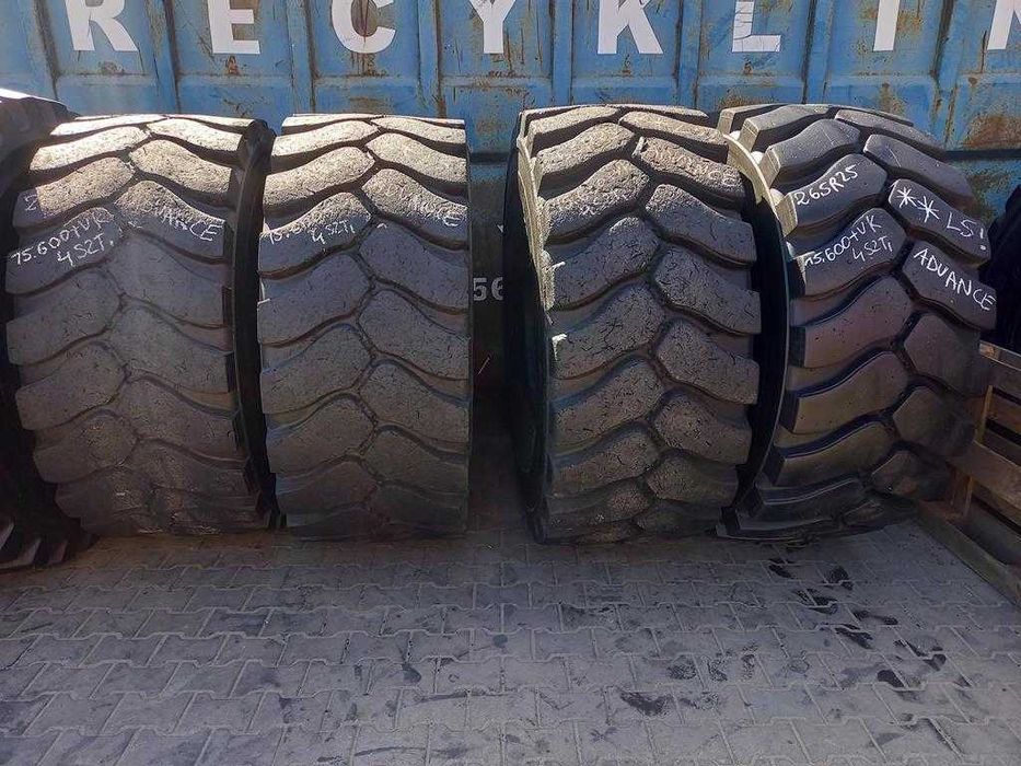 4x Opona używana przemysłowa 26.5R25 ADVANCE GLR 08-L5; 3900zł(szt.) W4964