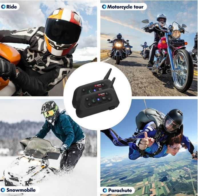 Intercomunicador Bluetooth V6 Pro p/ Capacete de Motos