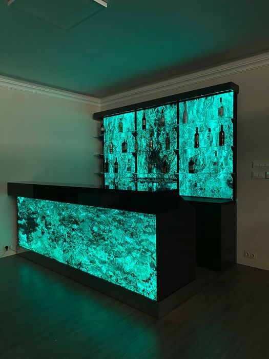 Bar restauracyjny. bar rgb, barek domowy