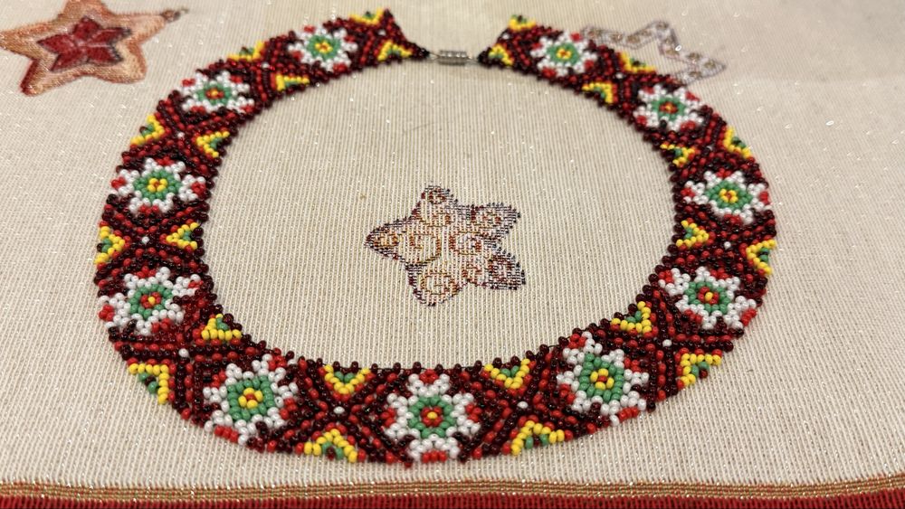 Чокер з бісеру на шию