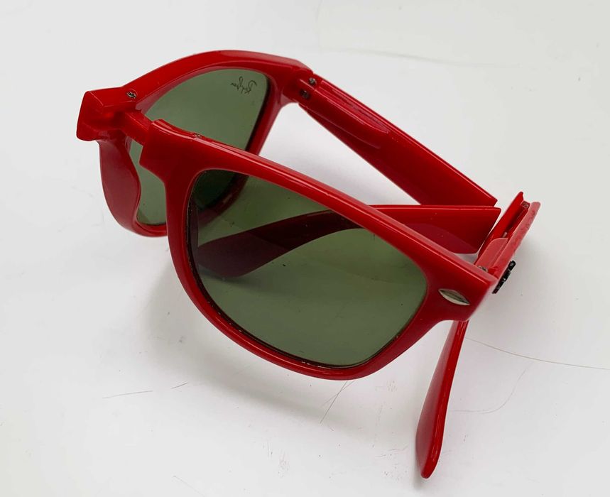 Okulary Czerwone Rayban Przeciwsłoneczne Męskie 9321