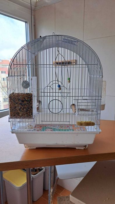 Gaiola média branca