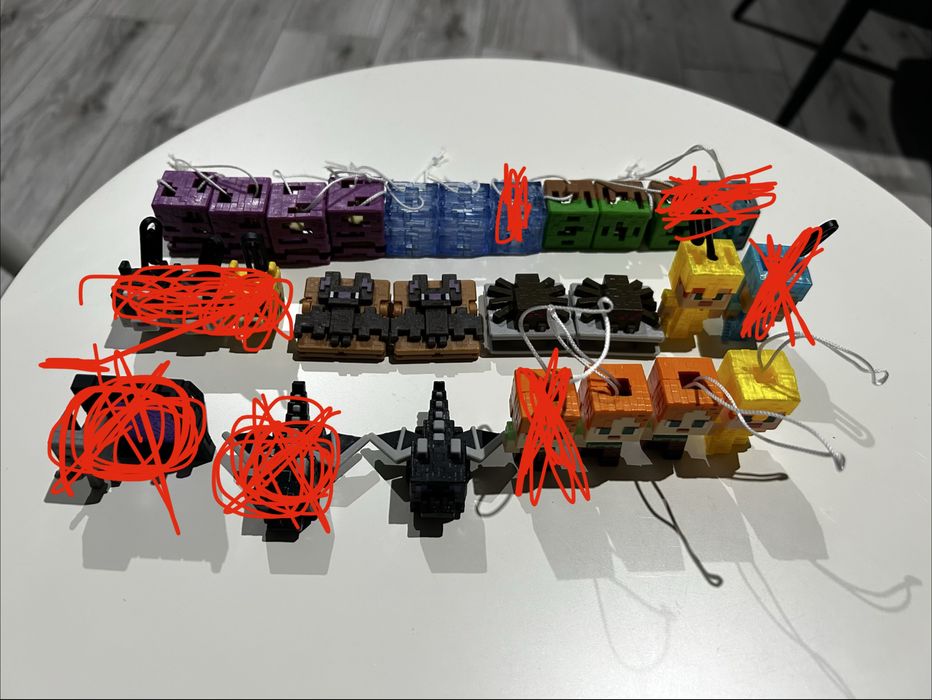 Figurki kinder joy minecraft