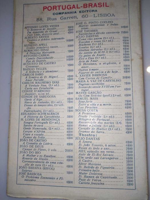 D. João Tenório, de Júlio Dantas