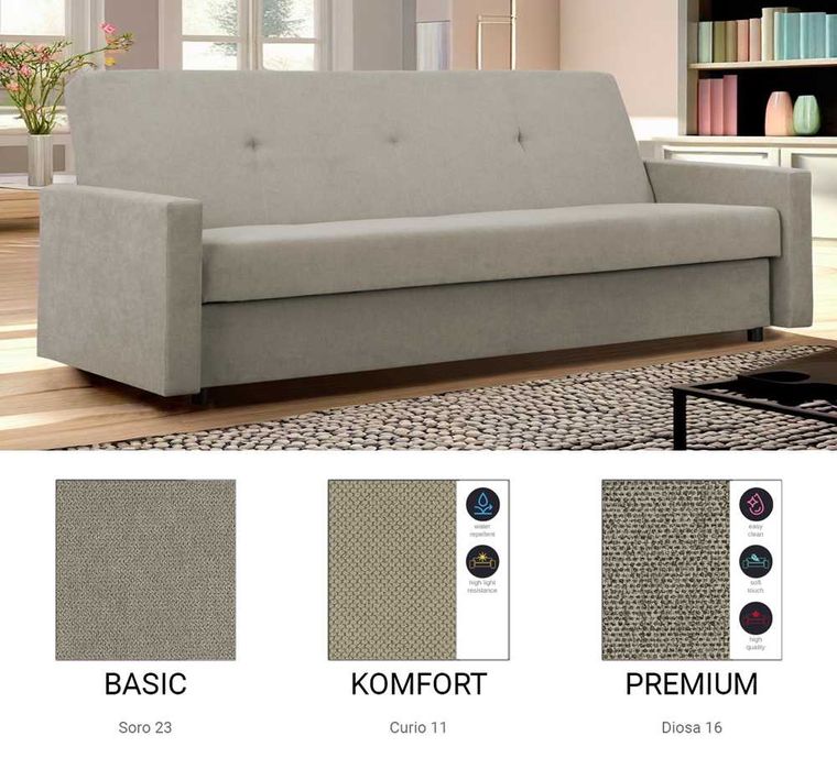 Wersalka z funkcją spania Sora / Różne kolory/ Raty/ SZYBKA DOSTAWA