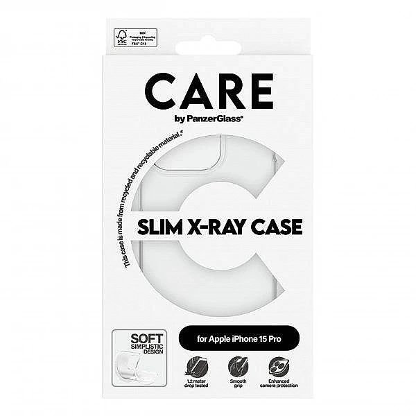 Etui CARE by PanzerGlass Slim X-Ray Case na iPhone 15 Pro - przezroczy