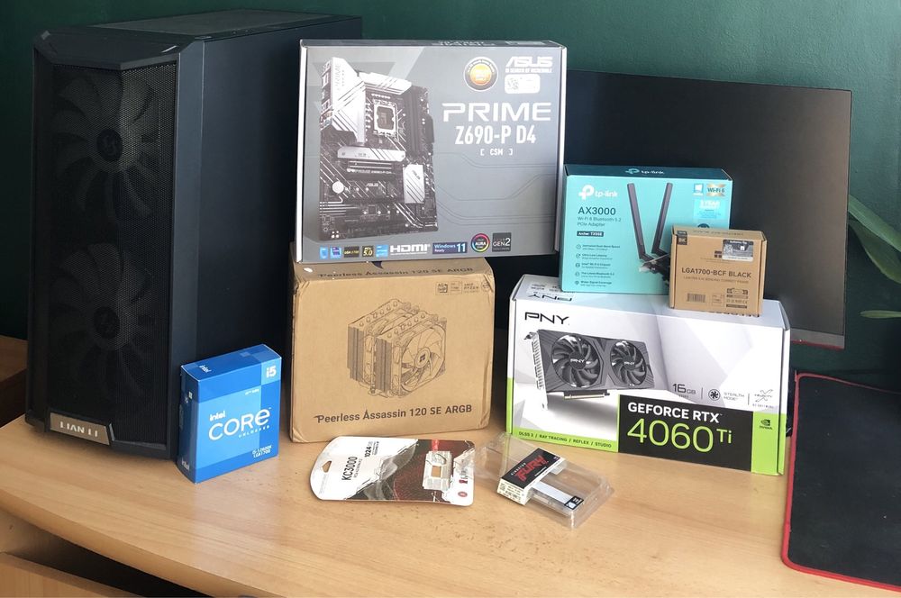 Mocny i wydajny komputer I5 12600k  Rtx 4060Ti 16gb 32gb ram