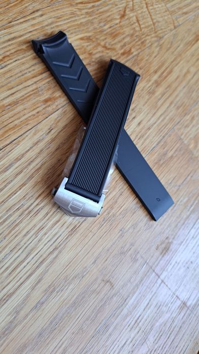 Pasek Tag Heuer Aquaracer 20 22 mm  czarny niebieski