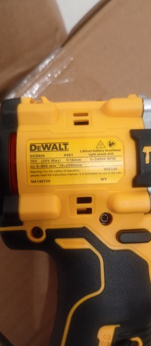 Wiertarko-wkretarka udarowa DeWalt DCD805 18v/20v max bezszczotkowa
