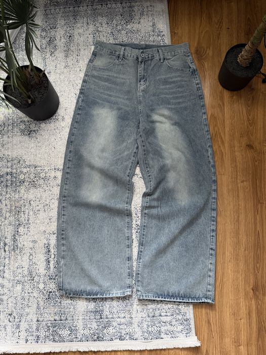 Archive Retro Baggy Jeans Широкі Сині Джинси Ретро Буткат Bootcut Архівні штани Jaded Grange 512 Клеш Синие