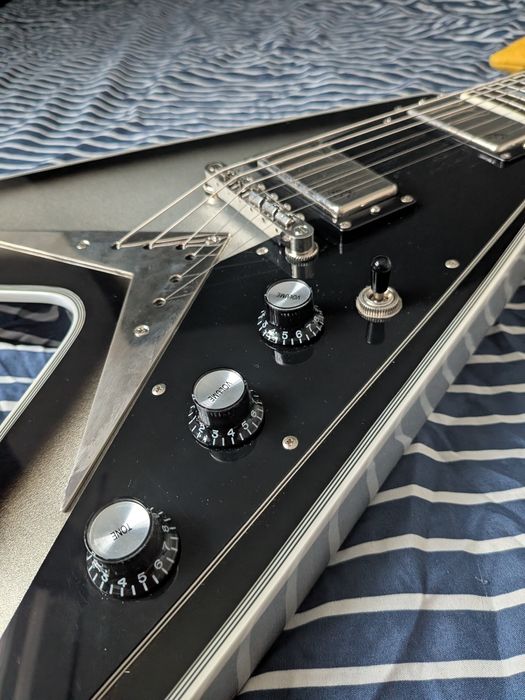 Epiphone Flying V Custom Brent Hinds Mastodon nie Gibson BDB 100% ory