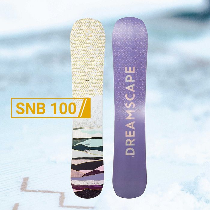Prancha Snowboard All Mountain Dreamscape SNB 100 + Capa + Fixações