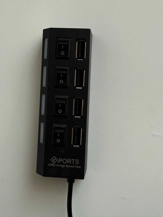 Rozdzielacz 4 Portów USB 2.0 High Speed Hub