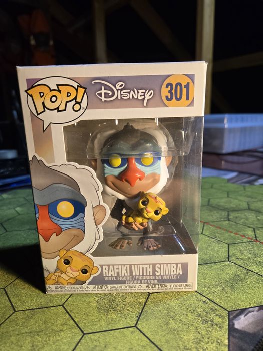 Figurka kolekcjonerska POP! Król Lew. Rafiki i Simba.