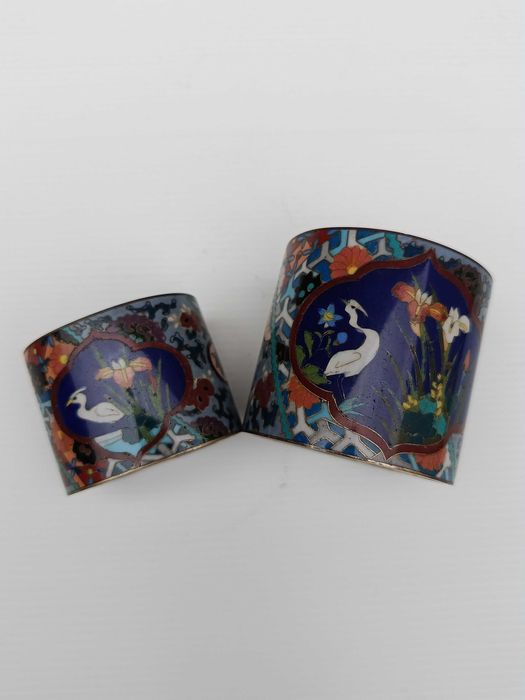 Lava Pincéis esmalte cloisonné Japão Séc XIX 8,7 cm