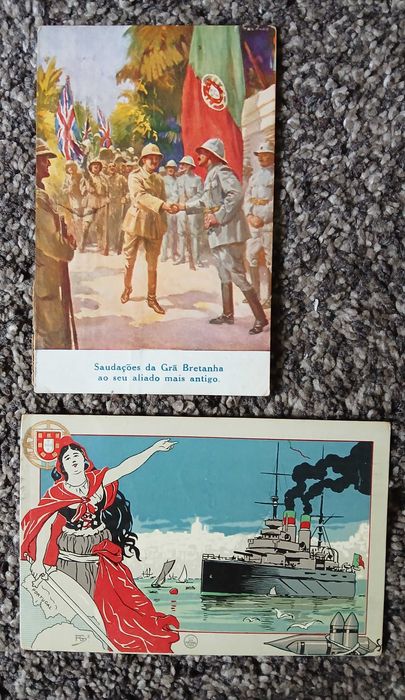 Postais e fotos de Exército Português e outros na I Guerra Mundial