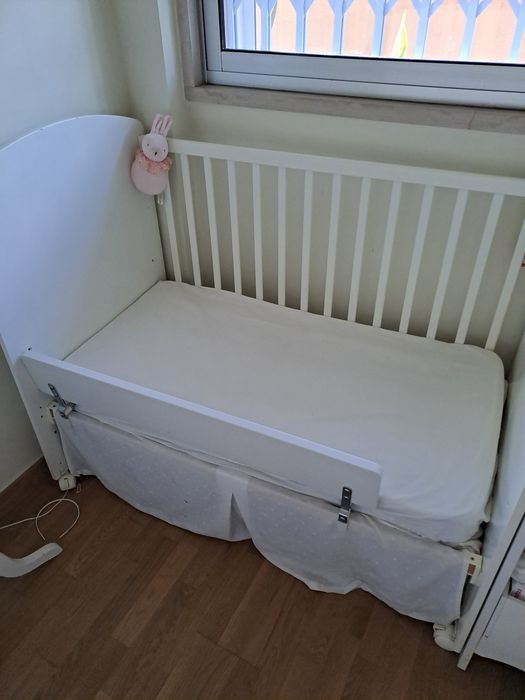 Berço cama trama BIG STAR branca